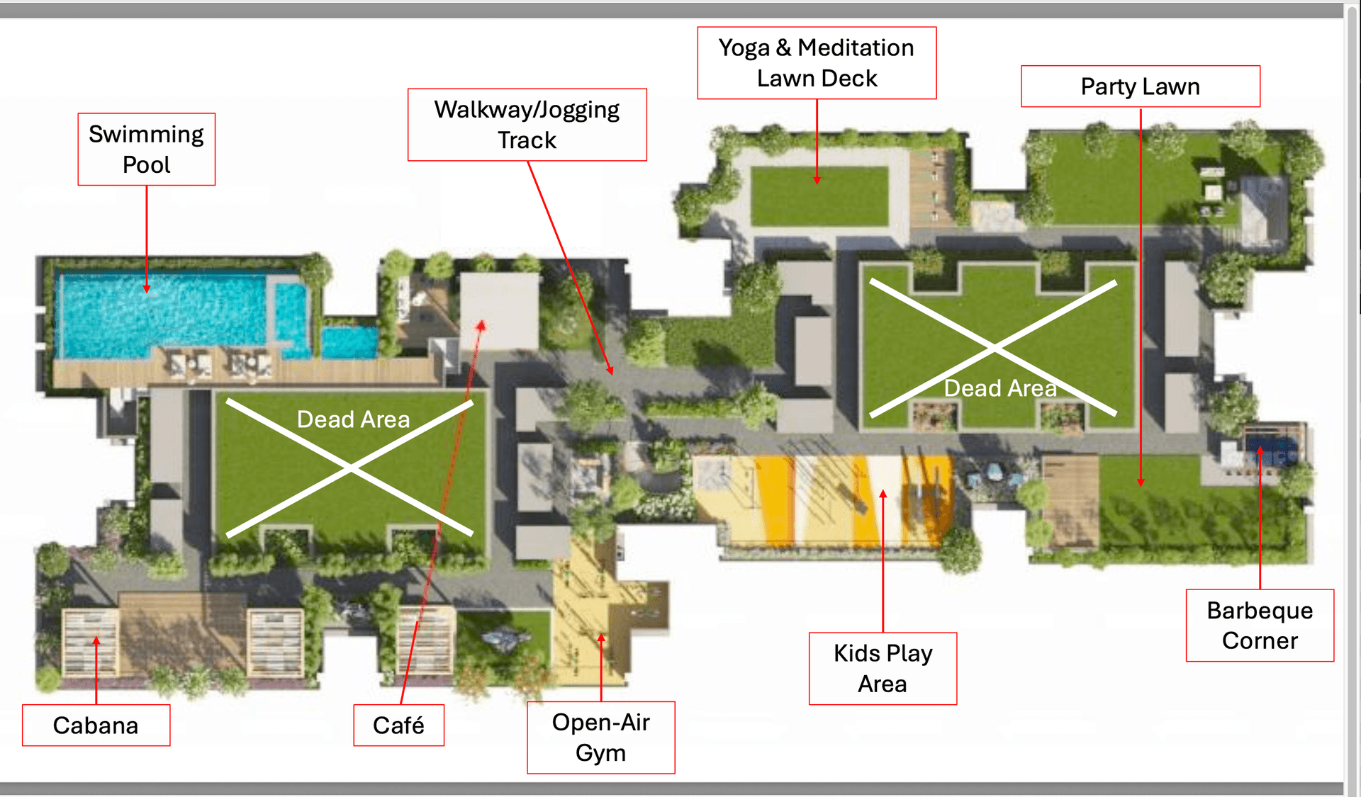 Altavia Podium Amenities Master Plan Layout