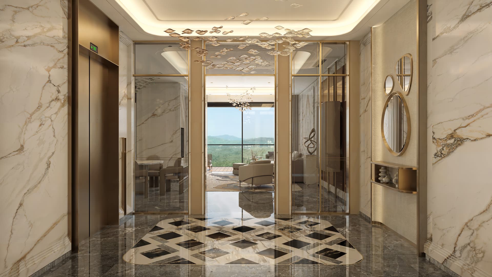 Altavia Private Elevator Lobby & Foyer